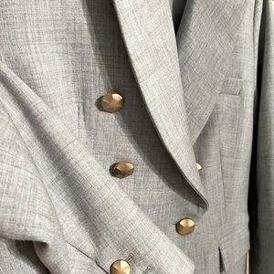 Dainty Jewells blazer size large, beautiful, blue gray.